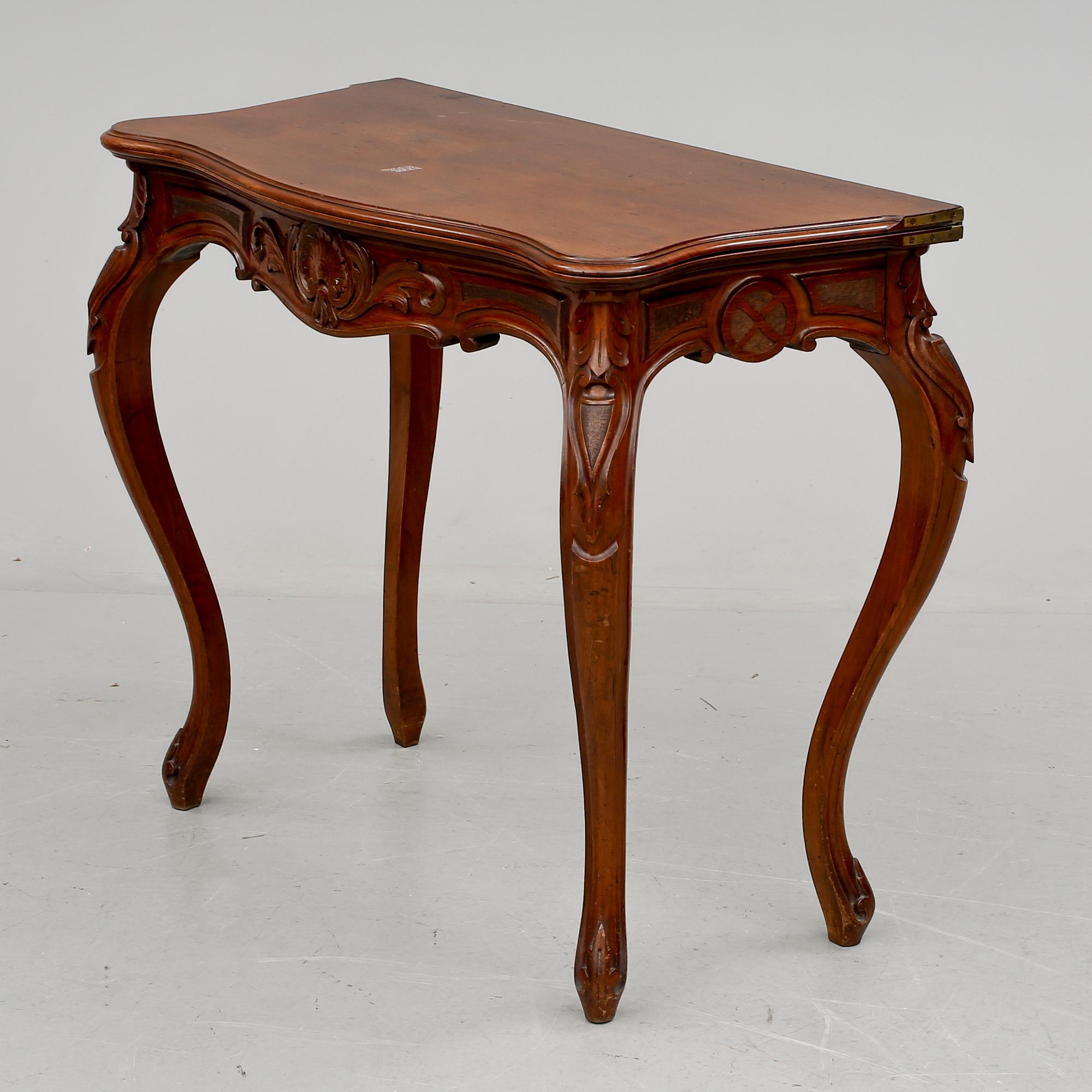 SPELBORD, nyrokoko, 1800-talets slut.