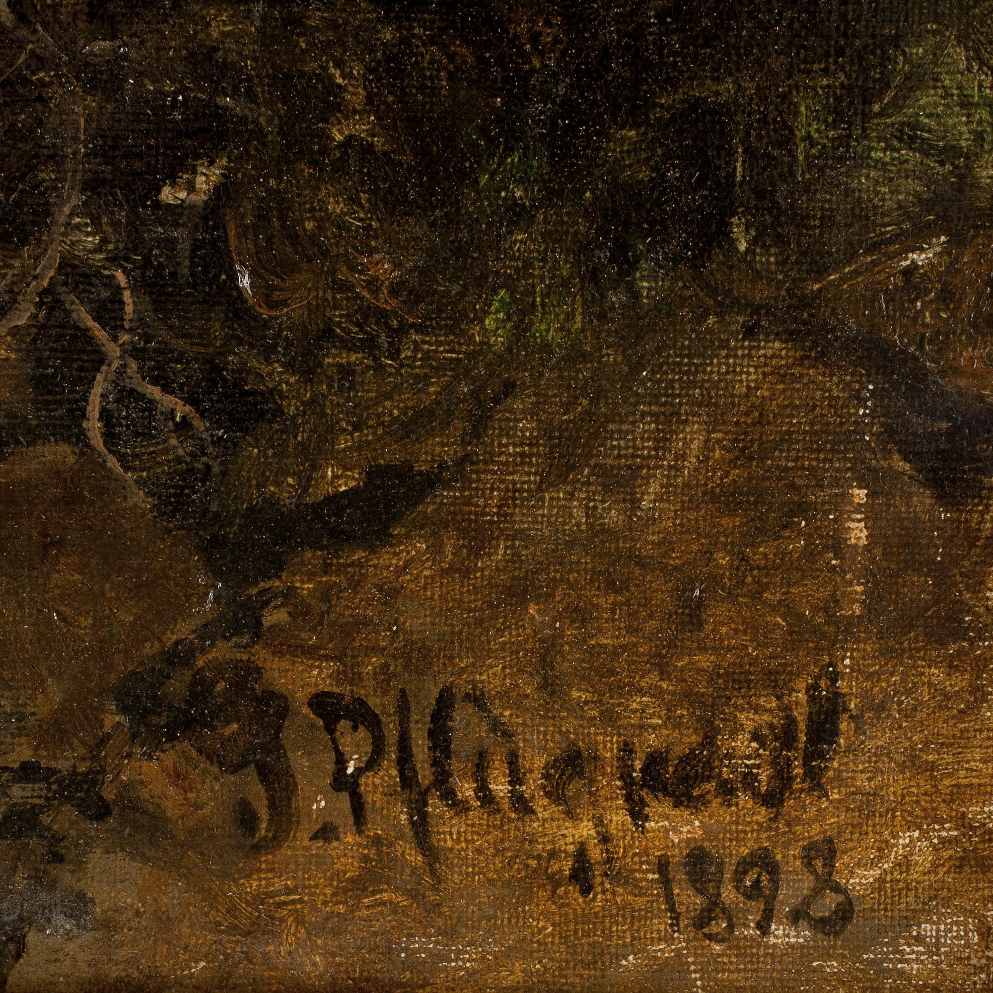 GUSTAV PFLUGRADT, olja på duk, signerad och daterad 1898.