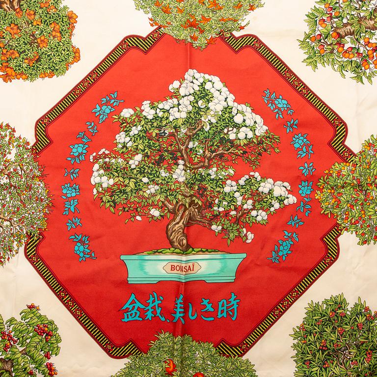 Hermès, scarf, "The Beautiful Days of Bonsai".