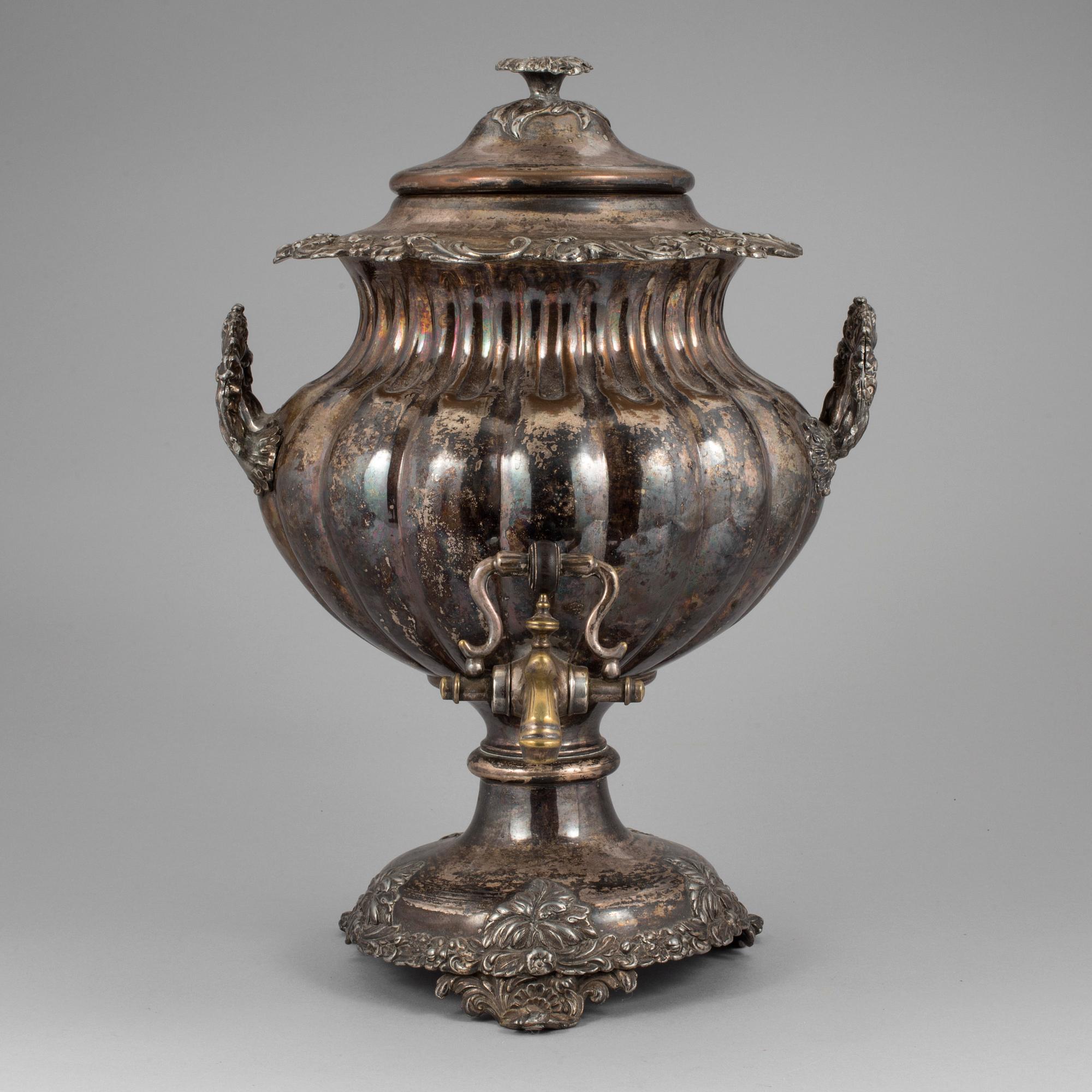 A silver plate Neo-Rococo samovar, circa 1900.