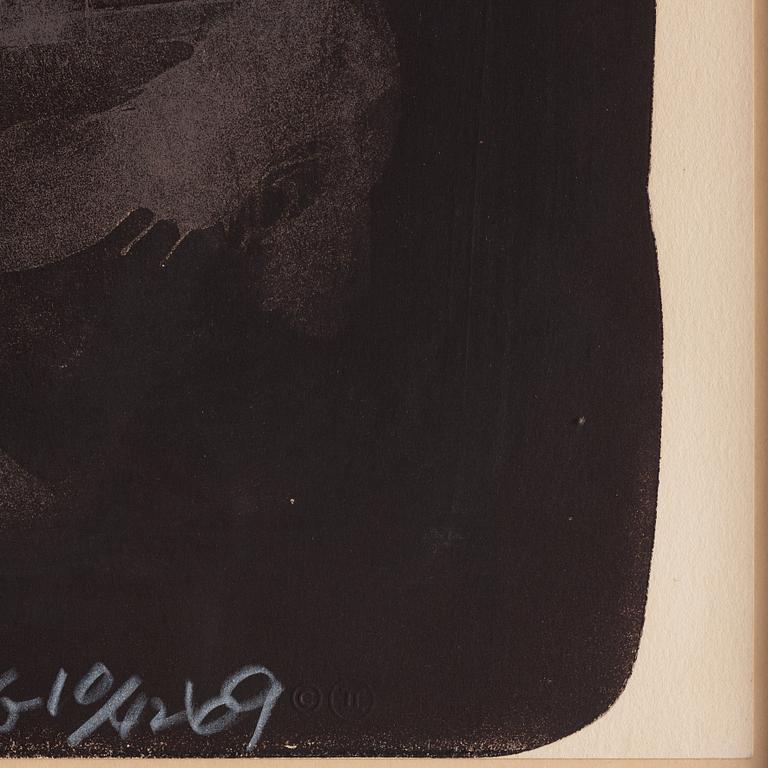 Robert Rauschenberg, litografi. Signerad och numrerad 10/42 med vit krita.