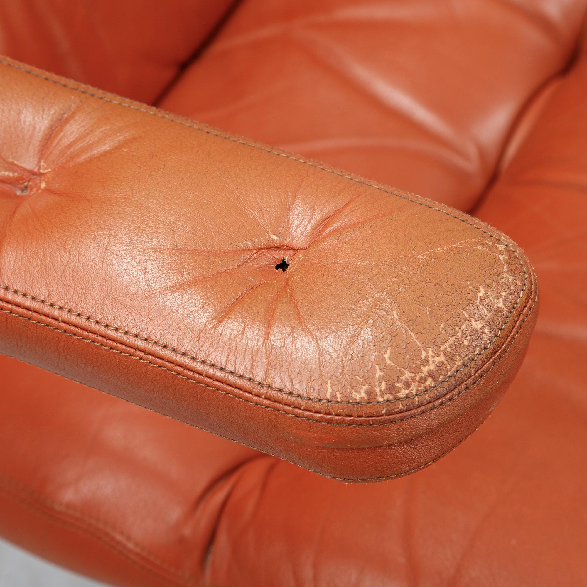 A pair of 'Birgitta' easy chairs by Bruno Mathsson for Dux. Second half of the 20th century.