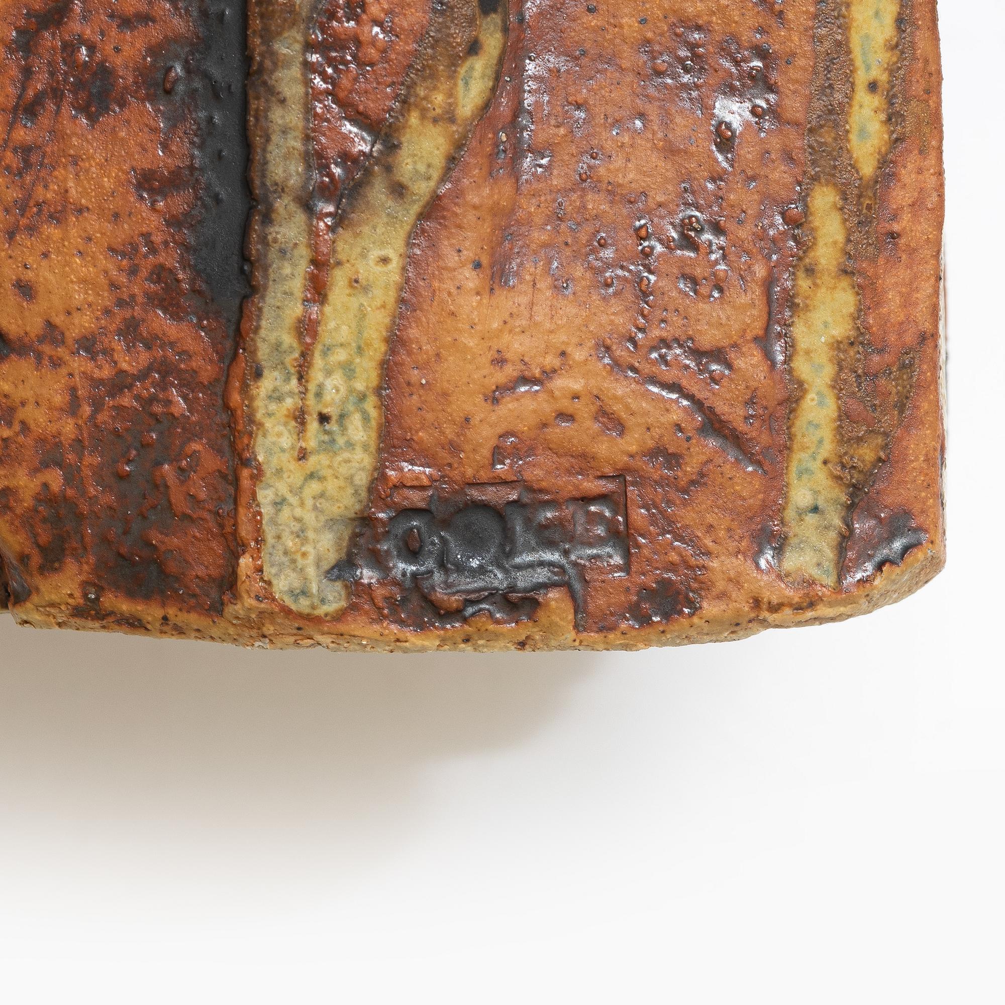 Bernard Rooke, three stoneware vases, signed.