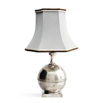 148. Jacob Ängman, a rare table lamp, Guldsmedsaktiebolaget, Stockholm, ca. 1930.
