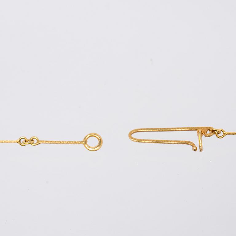 Björn Weckström, Collier, "Diamantknopp", 18K guld, diamant, Lapponia.