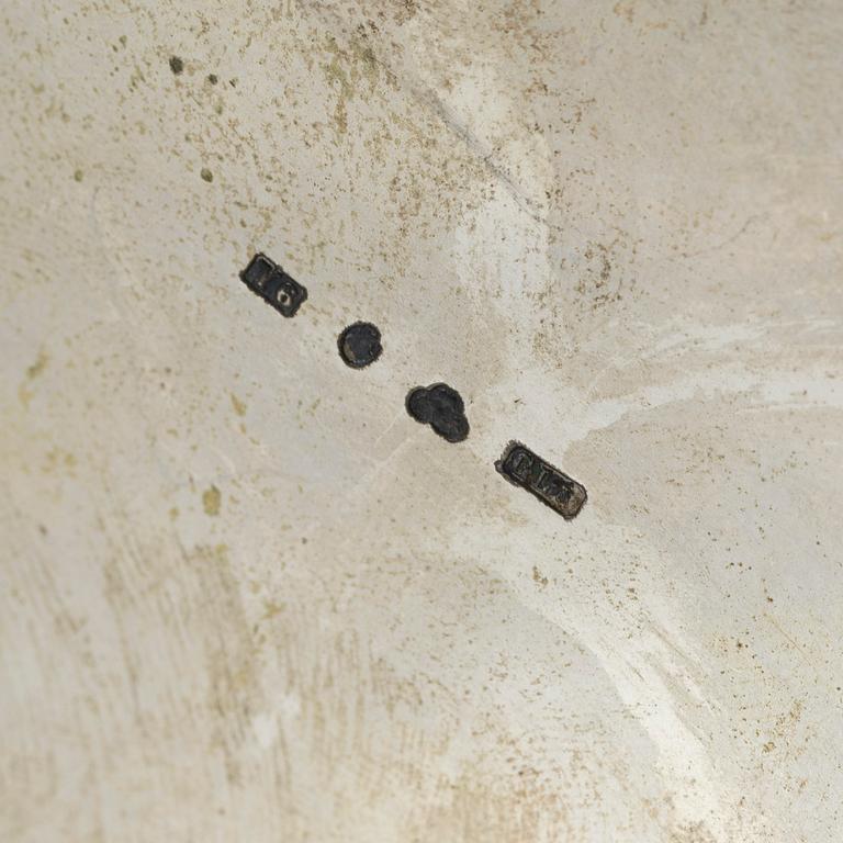 A Swedish silver tankard, mark of Gustaf Löfgren, Stockholm 1901. Baroque style.