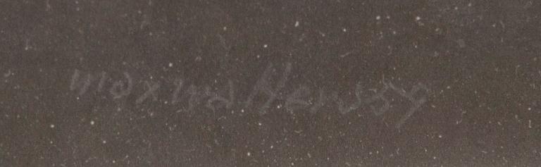 Max Walter Svanberg, gold on black signed and dated 59.