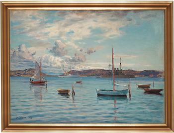 Johan Ericson, View from Marstrand, Albrektsunds canal.