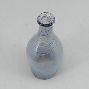 KARAFF, glas, troligen Norge, 1800-tal.