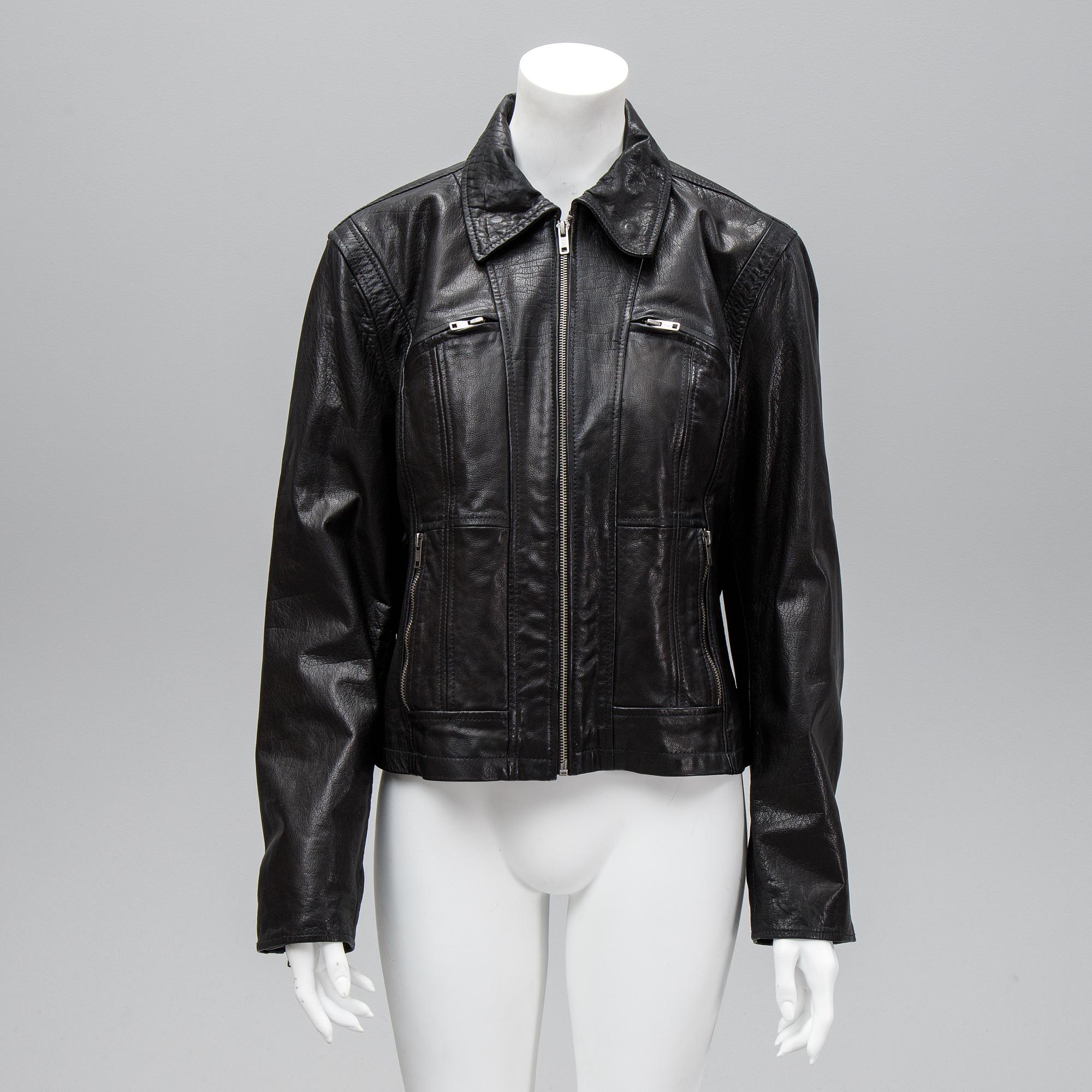 Polo Ralph Lauren, a buffalo leather jacket, size 14.