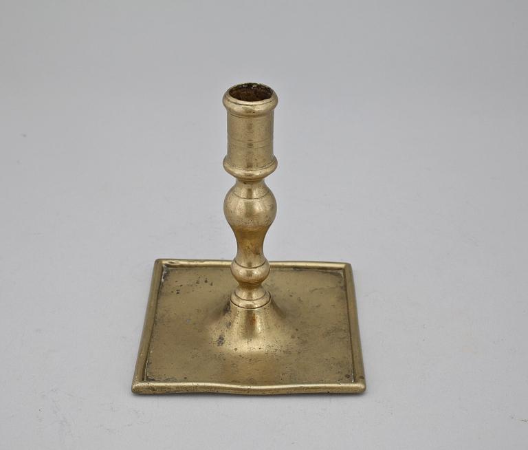 LJUSSTAKE, mässing, barock, 1700-tal.