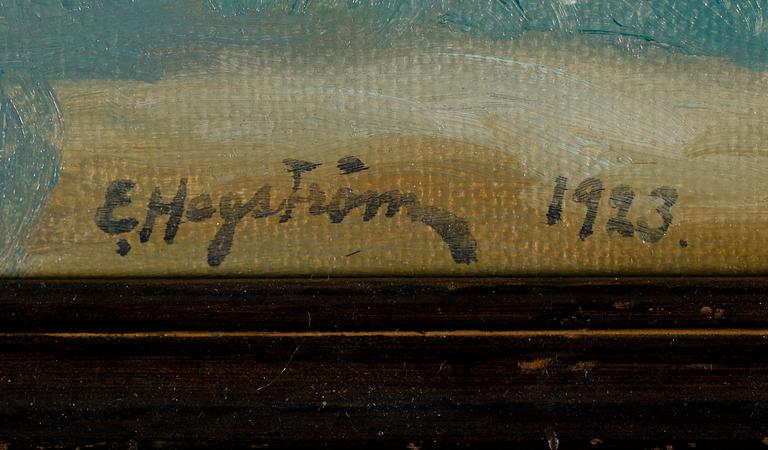 EMIL HAGSTRÖM, olja på duk, signerad och daterad 1923.