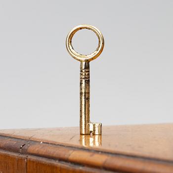 A George II walnut partner's desk, mid 18th century.