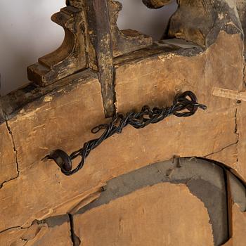 A late Baroque mirror overpiece from the workshop of Burchardt Precht (Master 1674-1738), early 18th century.