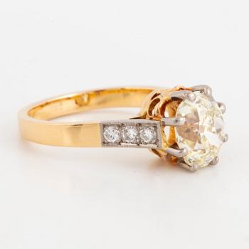 Old-cut ca 2,50 ct diamond ring.