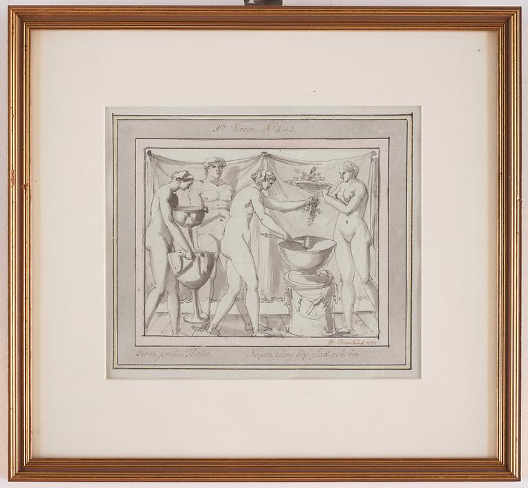 Carl August Ehrensvärd, "Goda gosse, glaset töm". Serie av dryckesvisor, 24 st.