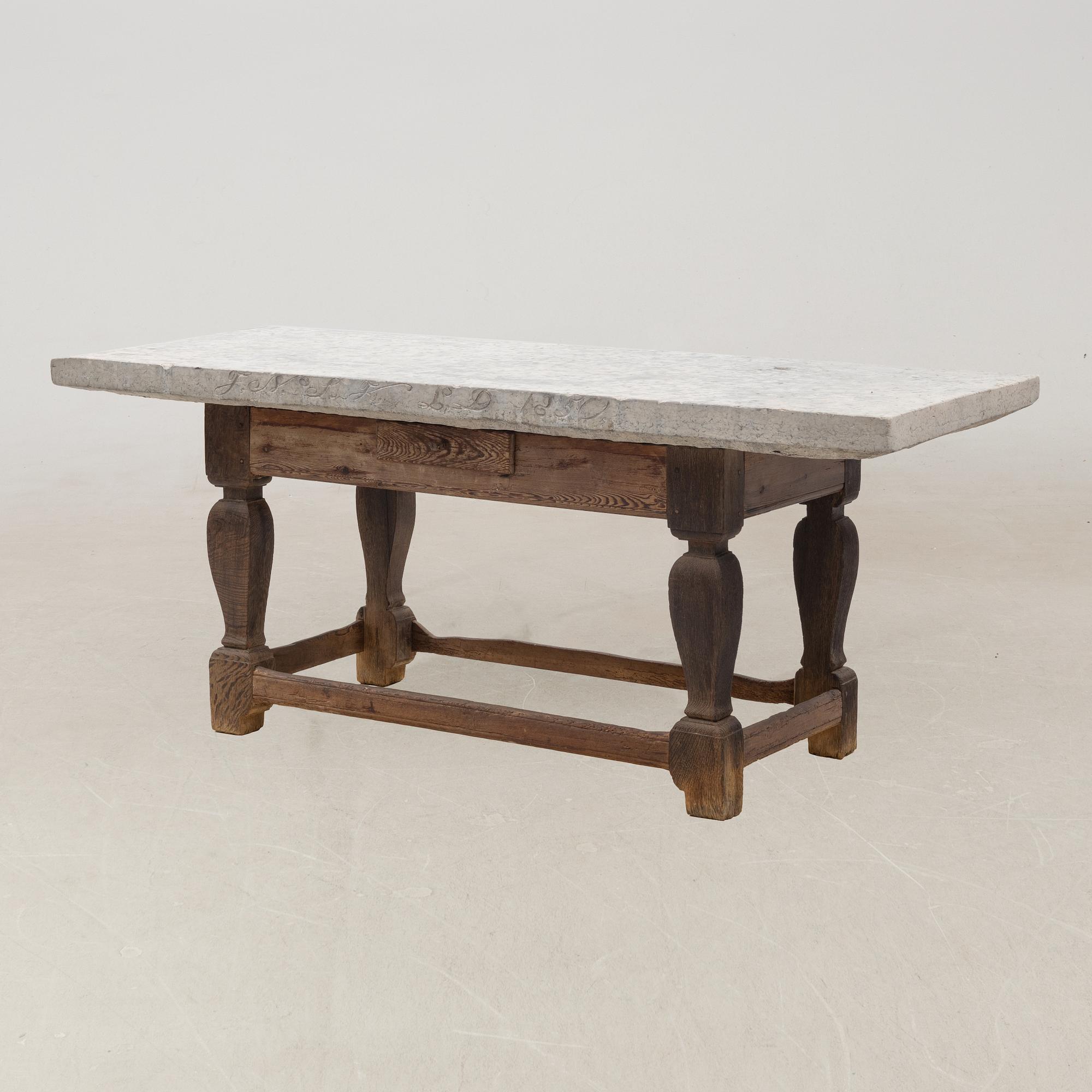 Stone table, Southern Sweden 19th century.