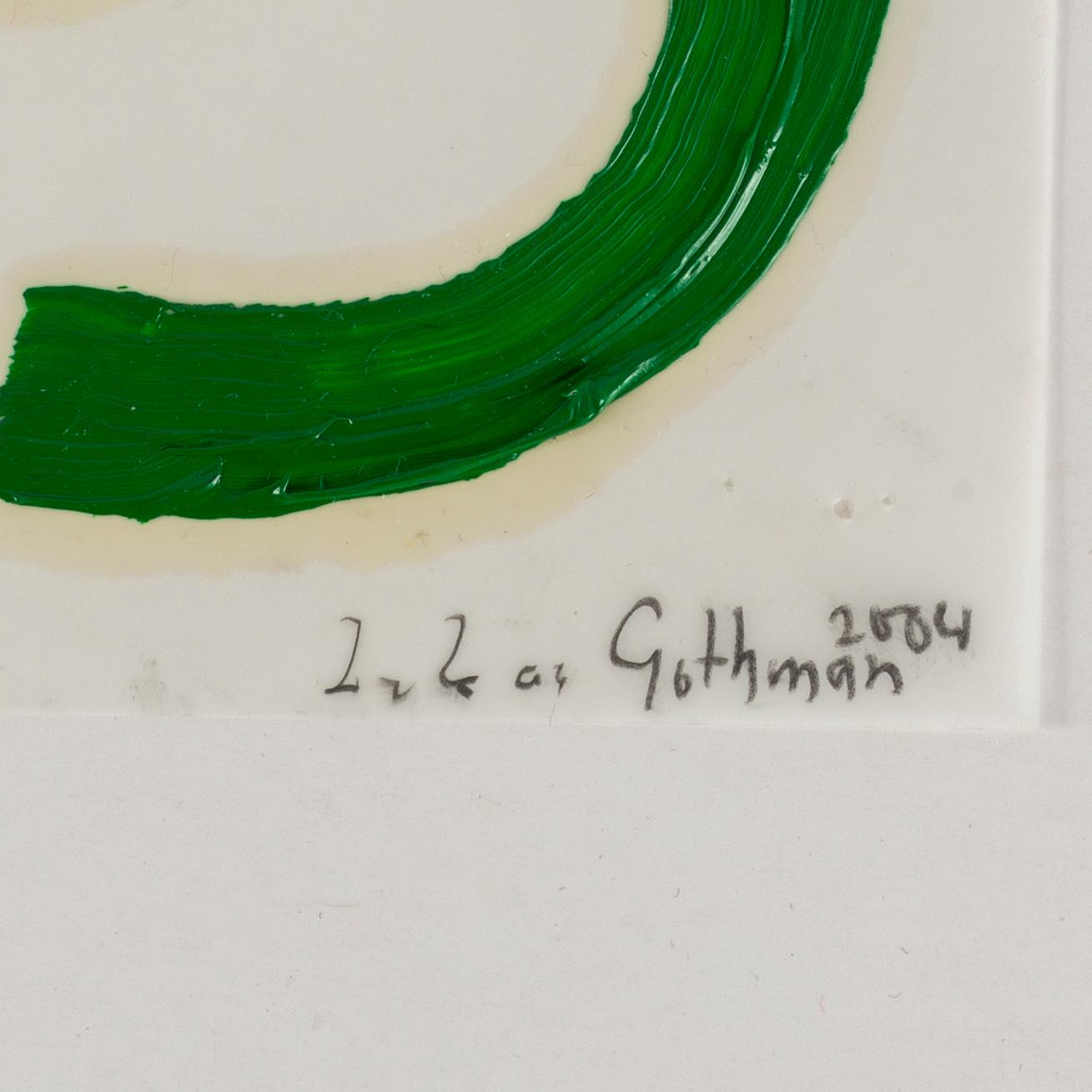LUKAS GÖTHMAN,  acrylic on plastic film, signed and dated 2004.