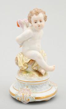 FIGURIN, porslin, Meissen.