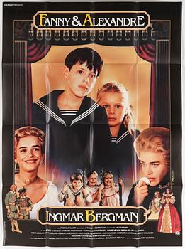 FILMAFFISCHER, franska originalaffischer, 2 st, Fanny & Alexander samt Smultronstället.