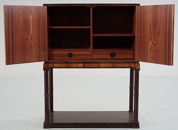 A 'Swedish Grace' birch and palisander cabinet, 1920's-30's.
