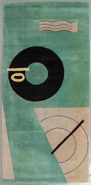 A handmade "Marine D'abord" by Eileen Gray for Gruber Design, 330 x 160 cm from the second half of the 20th century.