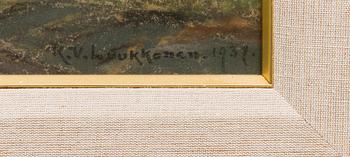 pastel, signed and dated 1937.