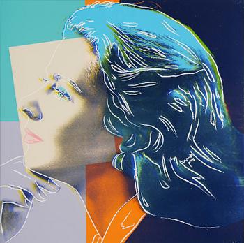 907. Andy Warhol, "Herself", from: "Three portraits of Ingrid Bergman".