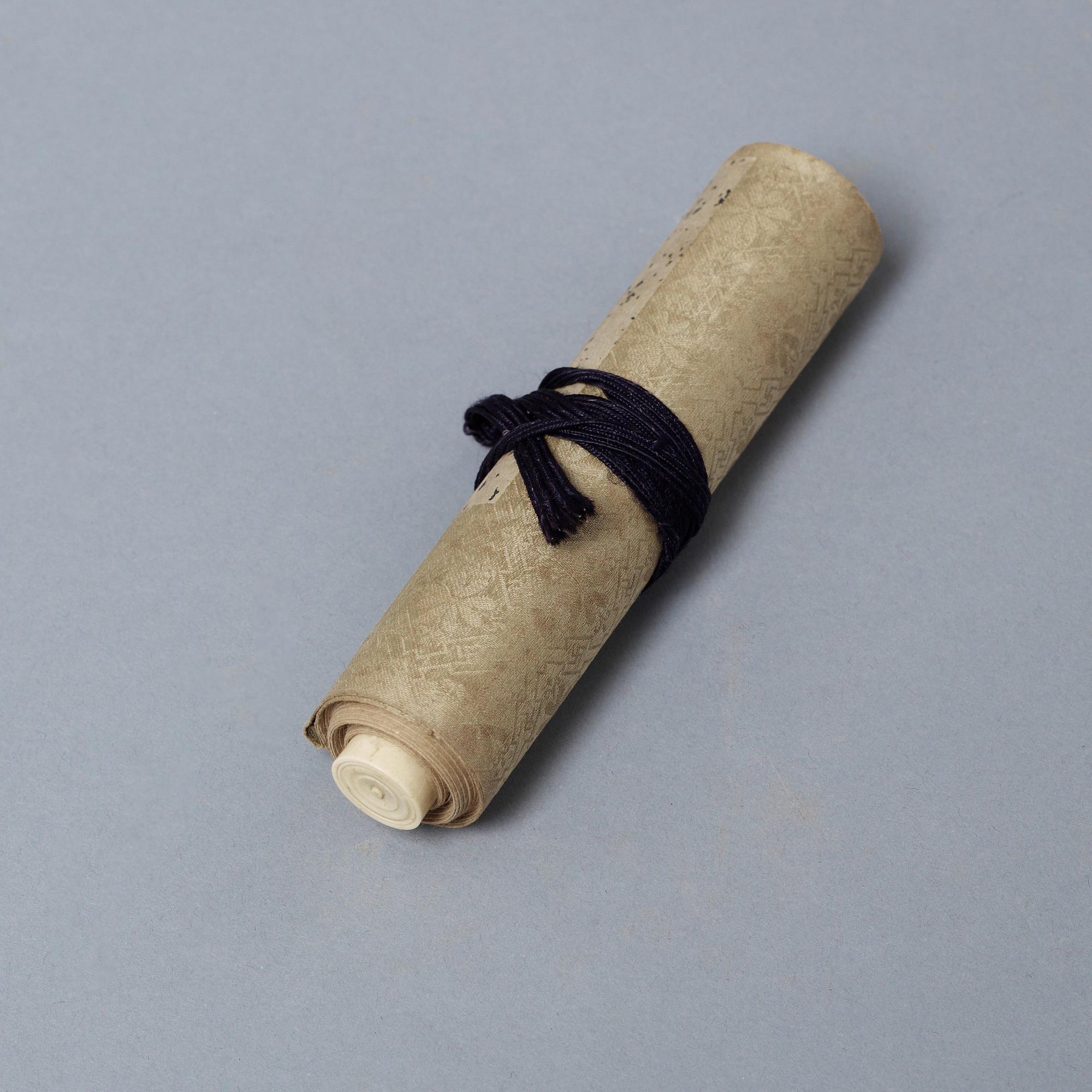 RULLMÅLNING, Shunga, "Kimono Sleeve", Japan, troligen tidigt 1900-tal.