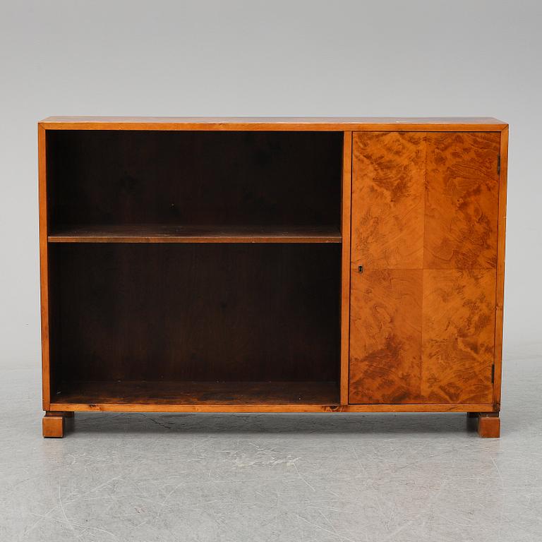 A 1930's birch bookshelf.