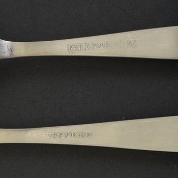 16 pcs silver cutlery by Jacob Ängman, for GAB, 1980's.