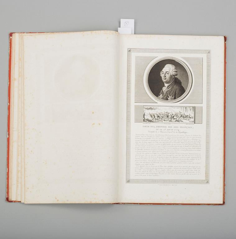 BÖCKER, två volymer med anknytning till Franska revolutionen (innehåller bl. a. ett porträtt av Bernadotte).