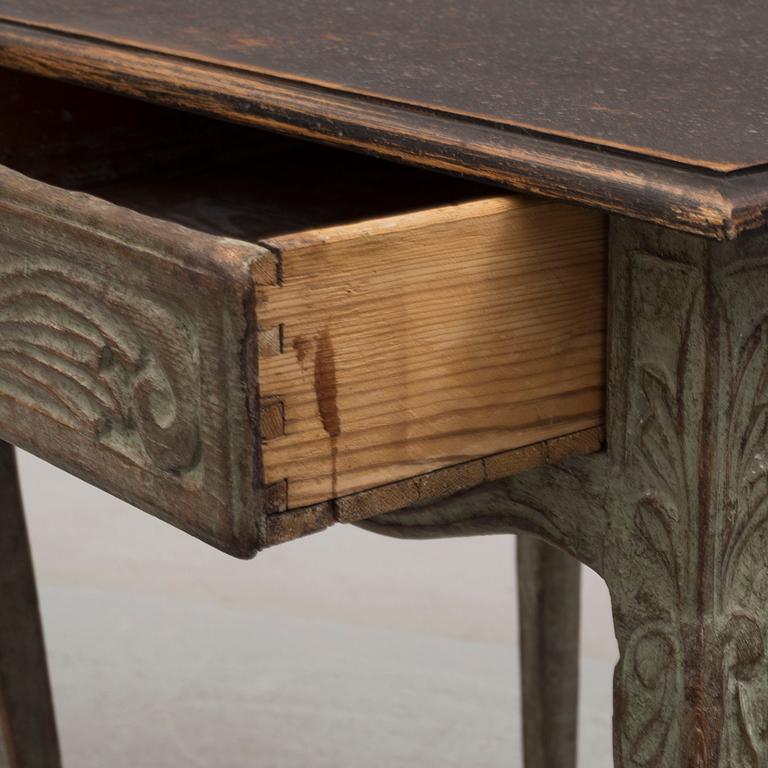 A french rococo-style table, 19th century.