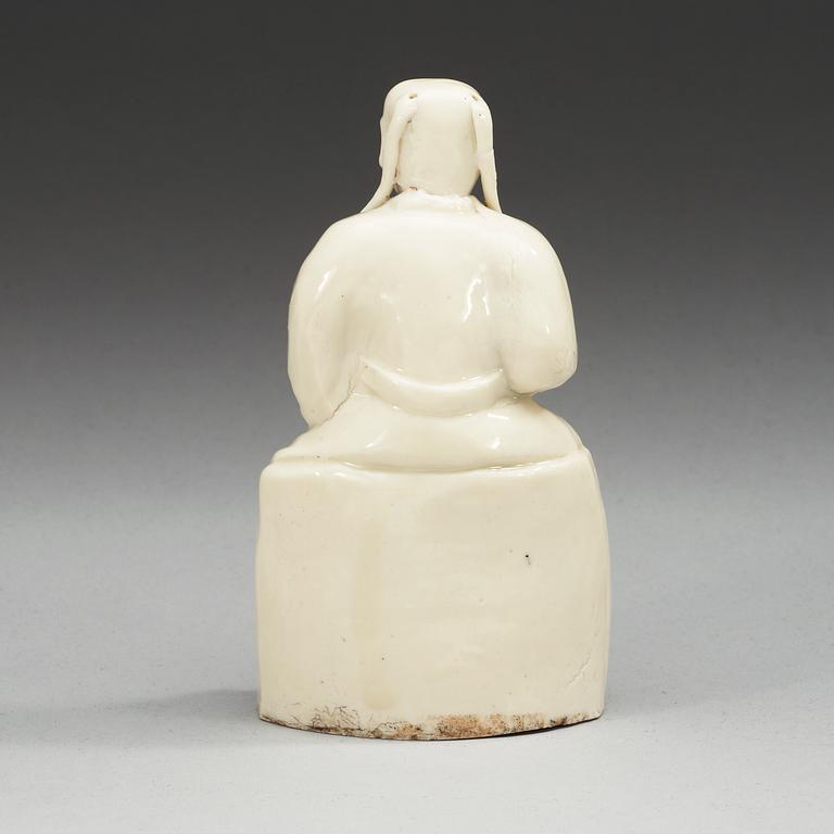 FIGURIN, blanc de Chine. Qing dynastin, Kangxi (1662-1722).