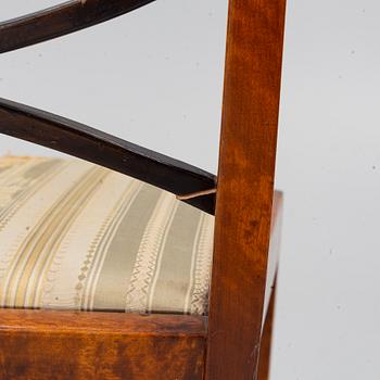 Carl Malmsten, Four chairs, Swedish Grace, Svenska Möbelfabrikerna Bodafors, 1920s.