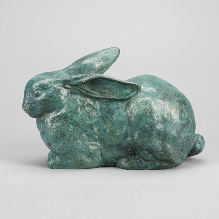 SKULPTUR, grönpatinerad brons, gjutarstämpel FFA Fondeur, 1900-tal.