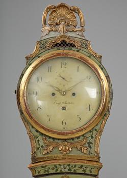 A rococo longcase clock by P. Ernst (watchmaker in Stockholm 1753-84).