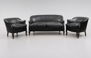 SOFFGRUPP, 3 delar, 1800-/1900-tal.