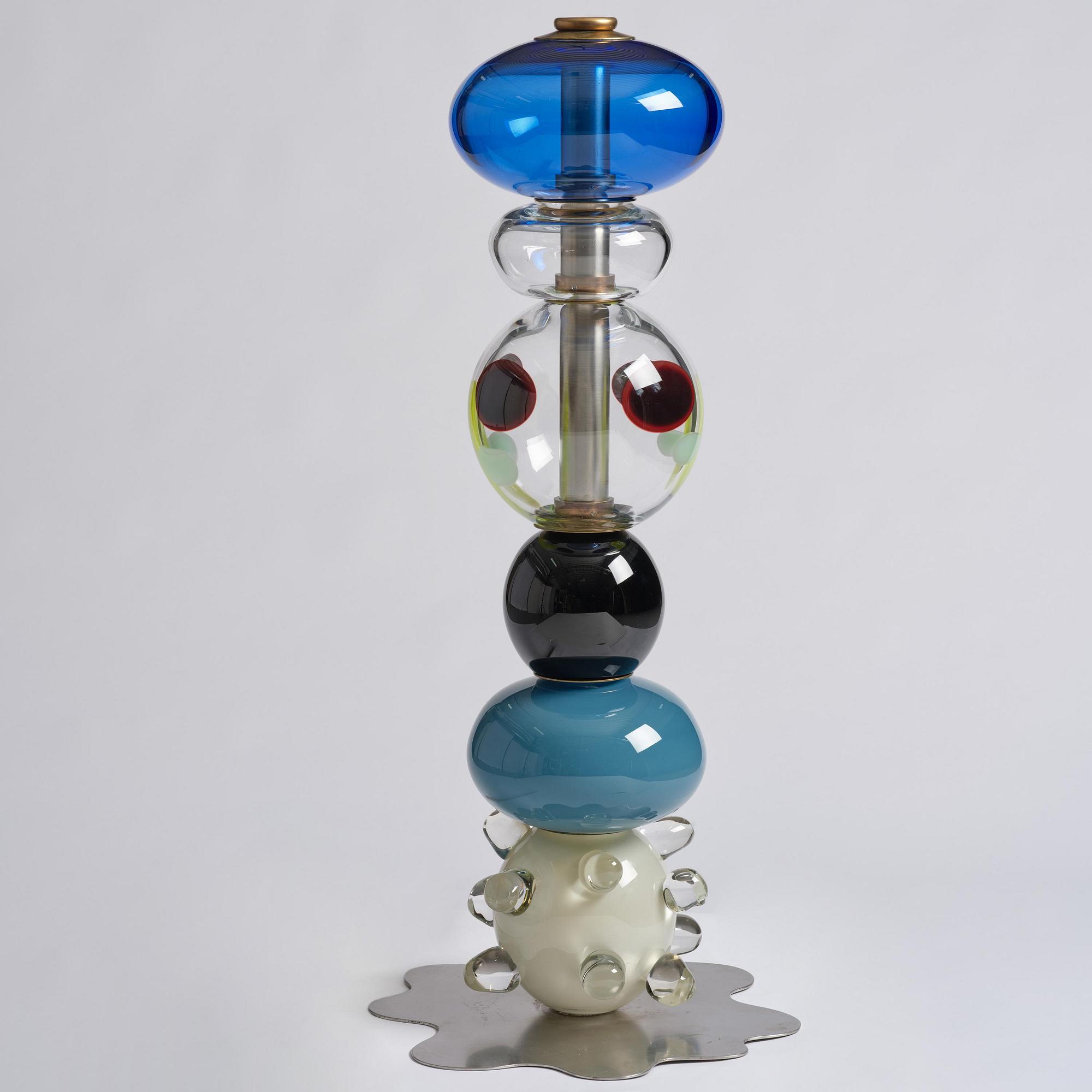 Frida Fjellman, “Totem Buddie no 03”, a unique glass sculpture/vase, Kosta Boda, 2021.