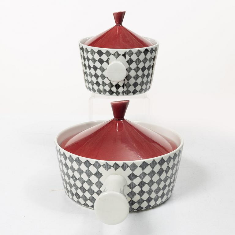 Gunnar Nylund, Service pieces, 12 pcs, porcelain, "Gratina", Rörstrand.