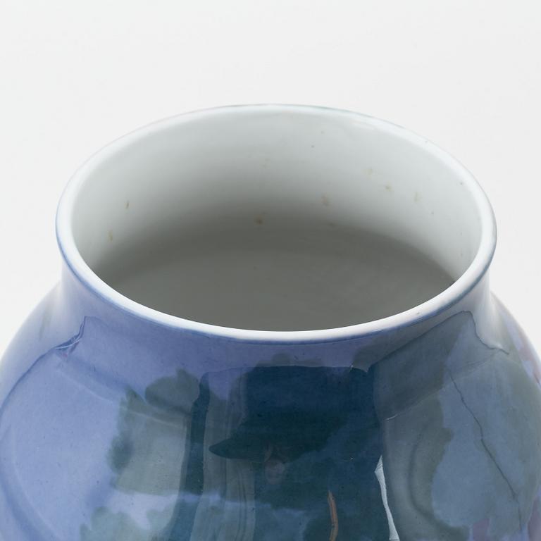 Nils Emil Lundström, an art nouveau floor vase from Rörstrand, early 20th Century.