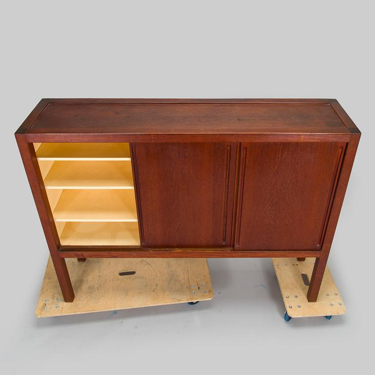 Carl Gustaf Hiort af Ornäs, a mid-20th-century cupboard 'Näyttely- astiakaappi' for HMN Huonekalu Mikko Nupponen, Lahti,.