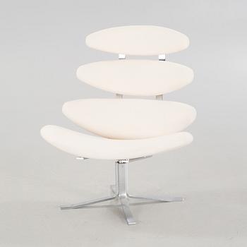 A lounge chair by Poul Volther for Erik Jørgensen in Denmark, model "Corona", around the year 2000.