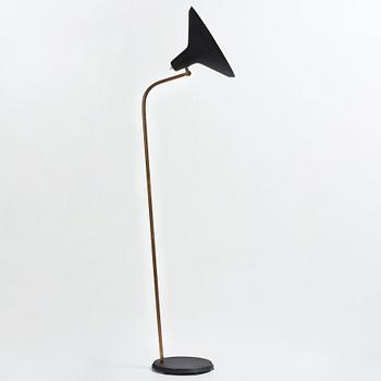 Greta Magnusson Grossman, a 1950´s brass and metal floor light, Bergbom's, Malmö, Sweden.