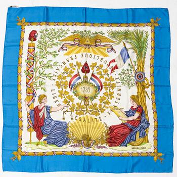 Hermès, scarf, "1789 Liberty Equality Brotherhood".