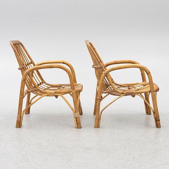 A set of six armchairs, mid/second half of the 20th century.
