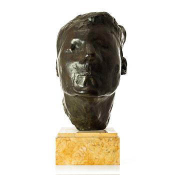 Gudmar Olovson, skulptur. Signed. Numbered. Foundry mark. Bronze, total height 72 cm, length 55 cm.