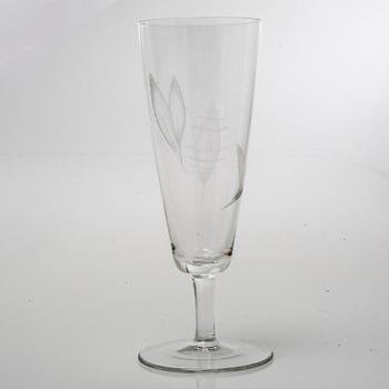 A set of glass tableware, 26 pcs, by Rosenthal, second half of the 20th century.
