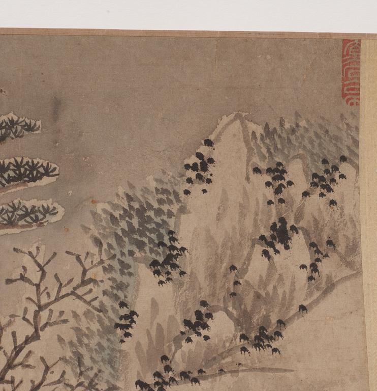 A handscroll in the style of Shen Zhou (1427-1509), Qing Dynasty, 19th Century.