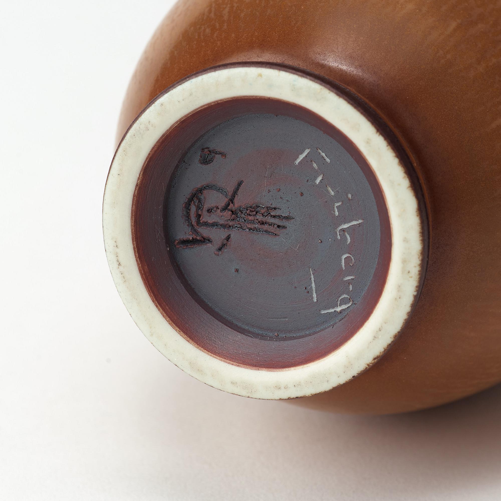 BERNDT FRIBERG, vas av stengods, Gustavsbergs studio 1960.